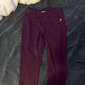 Women Small burgundy athletic pants